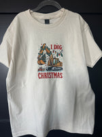 Kids I Dig Christmas T-shirt (ivory)