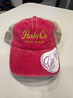 Parke County Indiana Hat (Red/Gold)