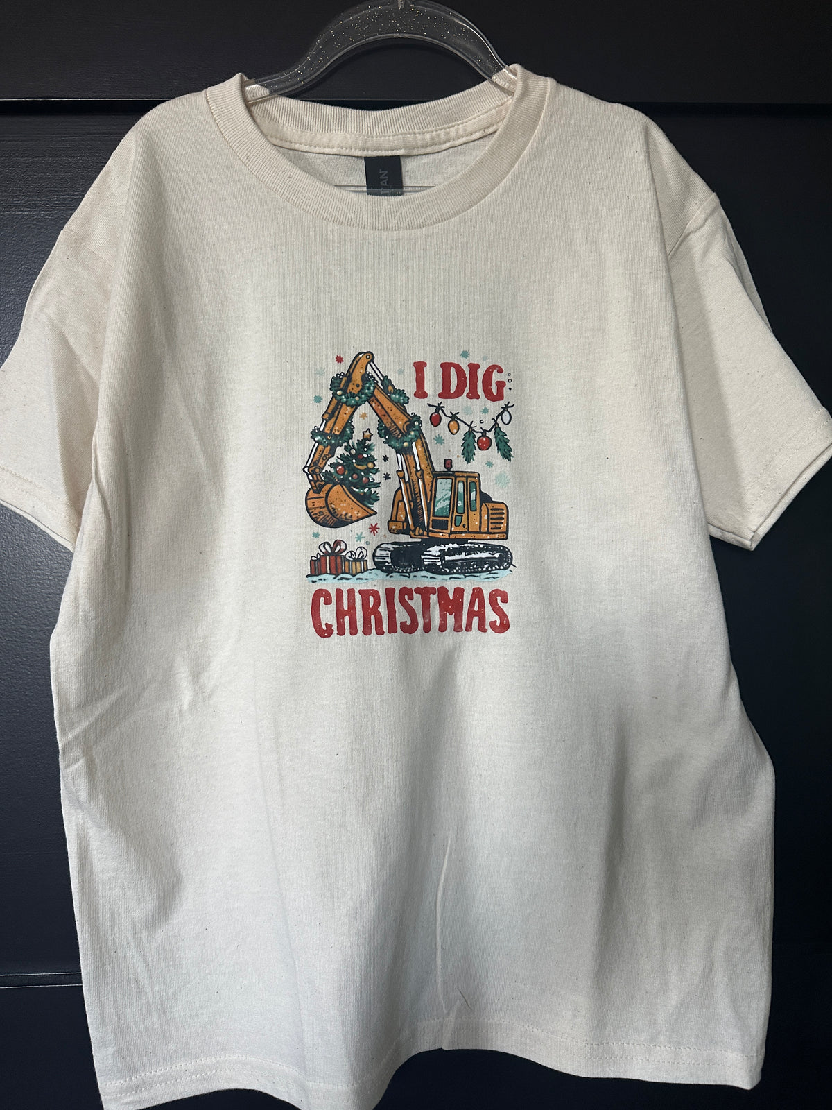 Kids I Dig Christmas T-shirt (ivory)