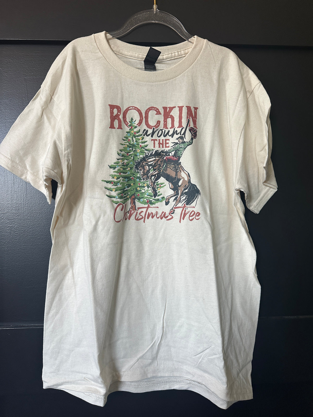 Kids Rockin Around the Christmas Tree T-Shirt (Ivory)